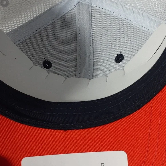 University Of Illinois Fighting Illini Cap Headgear Trucker Hat Navy/Orange - Picture 6 of 8